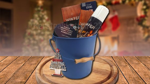 Kerstpakket Blissful Blue Bucket