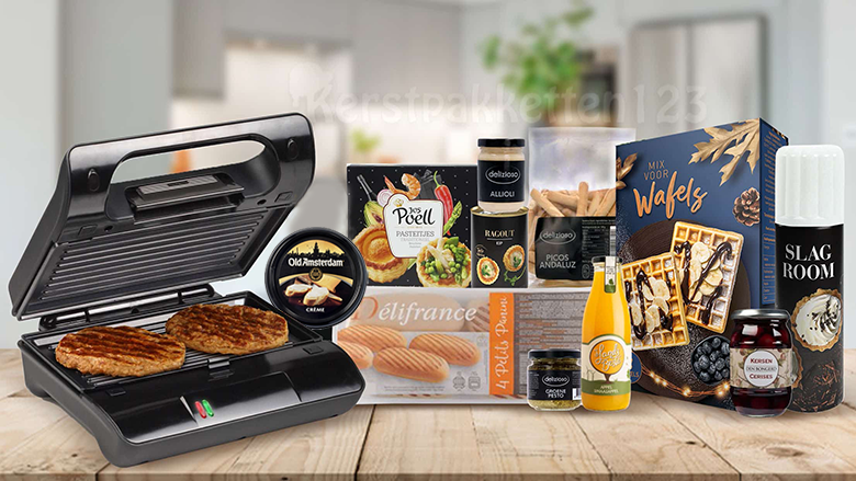 grill en tosti apparaat kerstpakket keuken