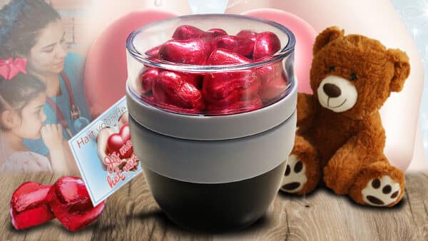 Handige Foodflask met hartjes Zorg