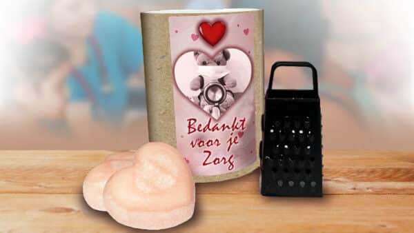 amberblokjes hartvorm met rasp