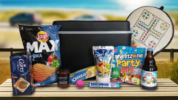 Zomervakantie auto koelbox spel pakket