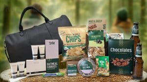 Groen Reispakket met Ralph Boyer reistas, Janzen travelset en groene snacks