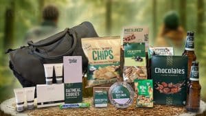 Groen Reispakket met Ralph Boyer reistas, Janzen travelset en groene snacks