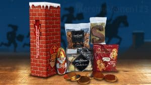 Schoorsteendoos Sinterklaas pakket met lekkernijen