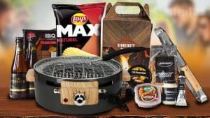 Heerlijk Hybride BBQ Kerstpakket met NORLÄNDER barbecue, sauzen, snacks en bier