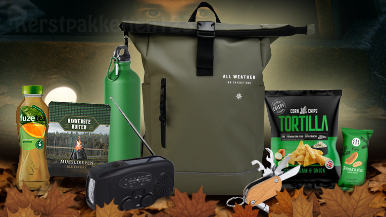 Stoer Noodpakket met rugtas, noodradio, multitool, drinkfles en snacks – ideaal voor survival en noodsituaties