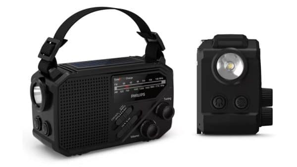 Philips TAR1609 noodradio met radio en zaklamp