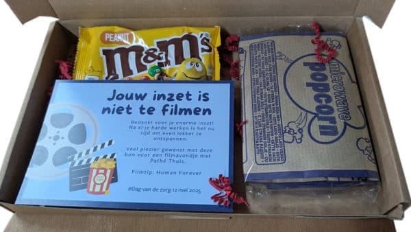 Voorbeeld Pathe Thuis filmpakket met gepersonaliseerde kaart