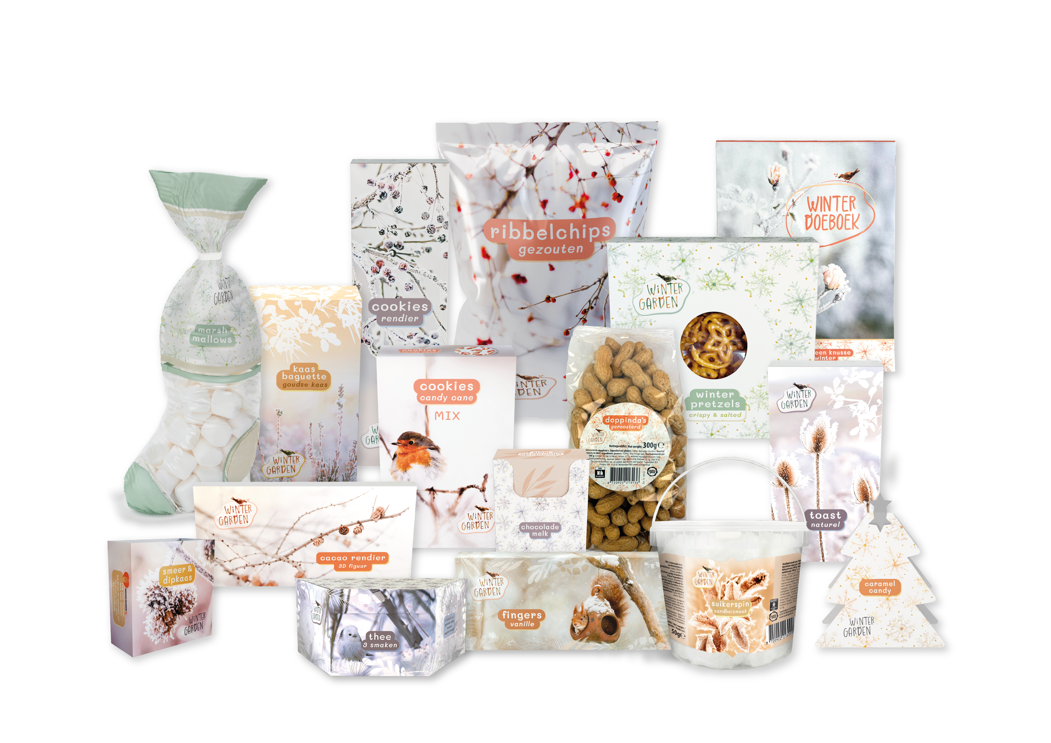 Kerstpakket Winter Garden brengt rust en verfijning samen in een sfeervol thema geïnspireerd op het winterse buitenleven.