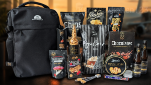 Luxe kerstpakket met zwarte Norländer underseater rugtas