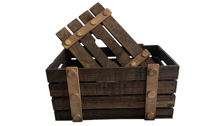 HAPPZ houten kistje met goudkleurige details