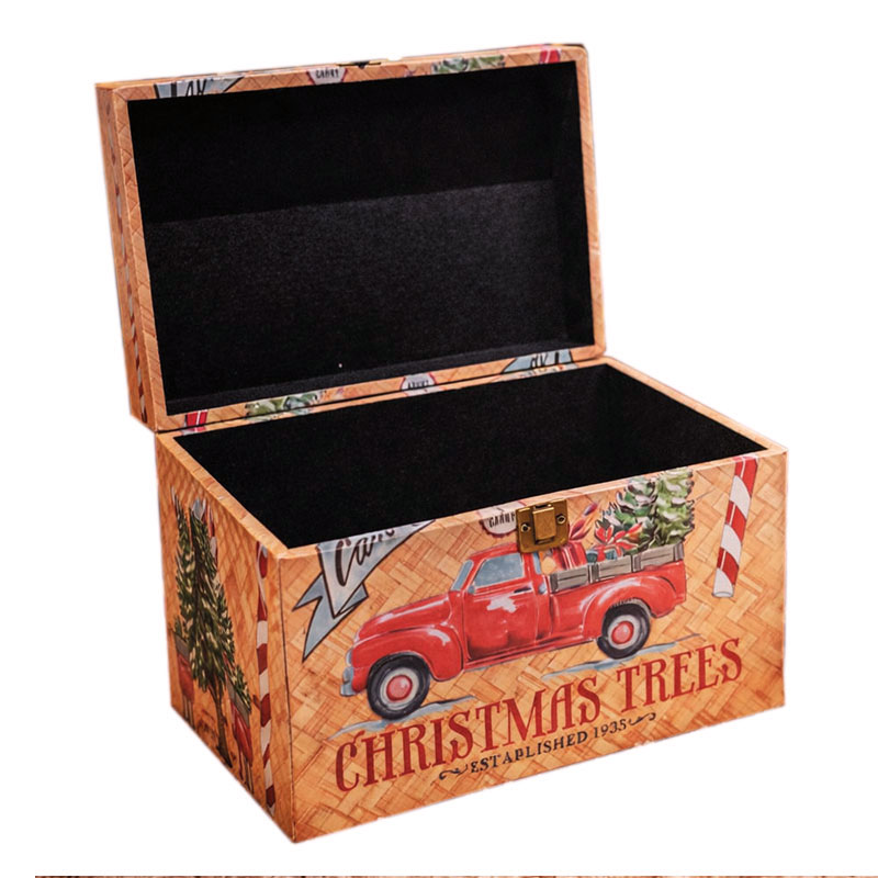 Groot houten HAPPZ Trees decoratiekistje